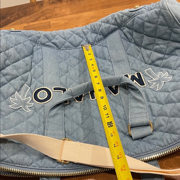 Stoney Clover Blue Quilted Tote Bag with 'MAHALO' Embroidery - Picture 13 of 15